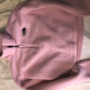 Northface cropped pink sweatshirt